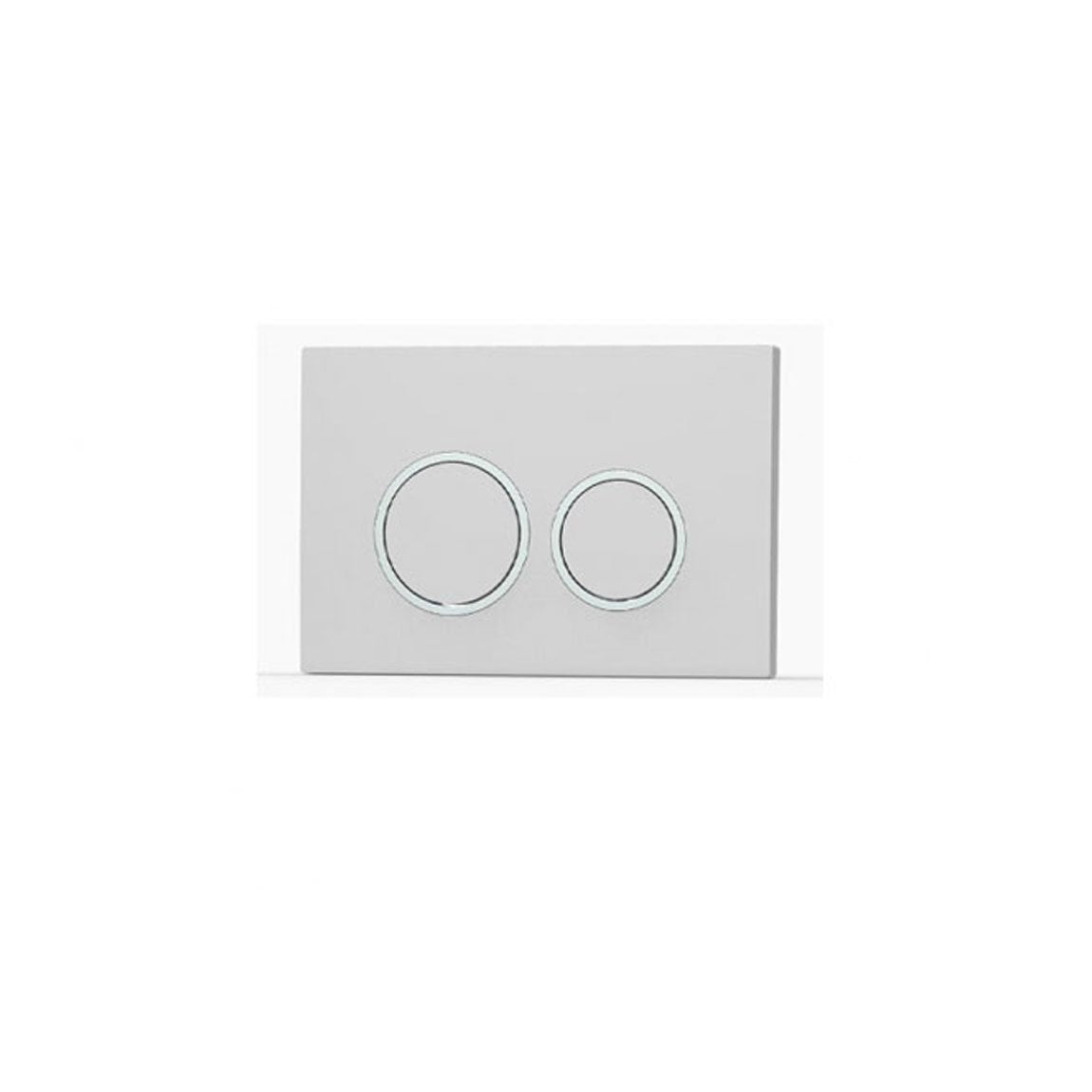 Round Dual Flush Plates White